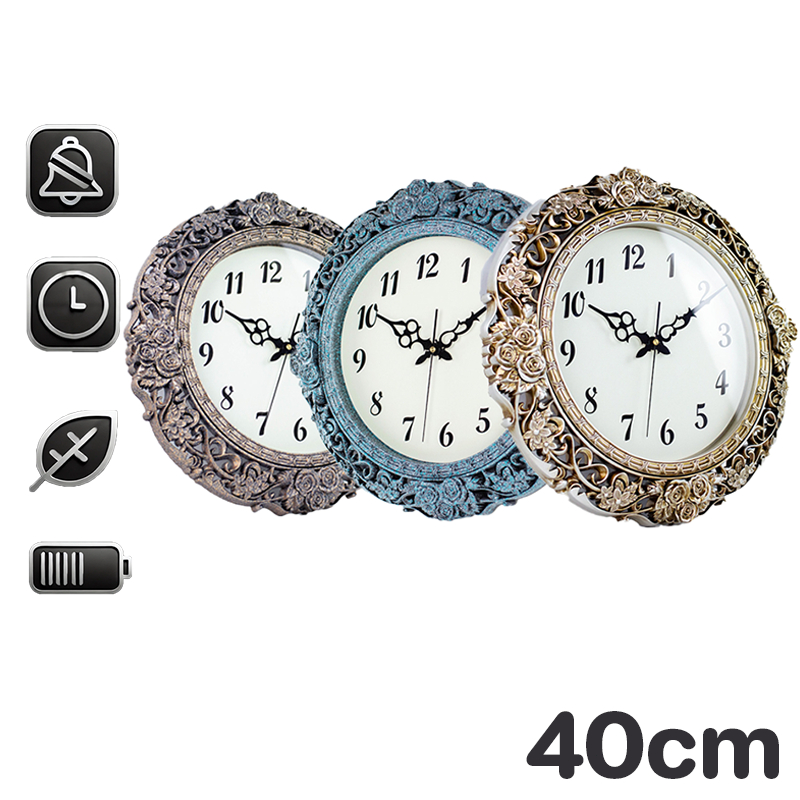 Jam dinding aesthetic tempel timbul Jam dinding tempel Tembok Mawar Jam senyap Kreativitas besar jam