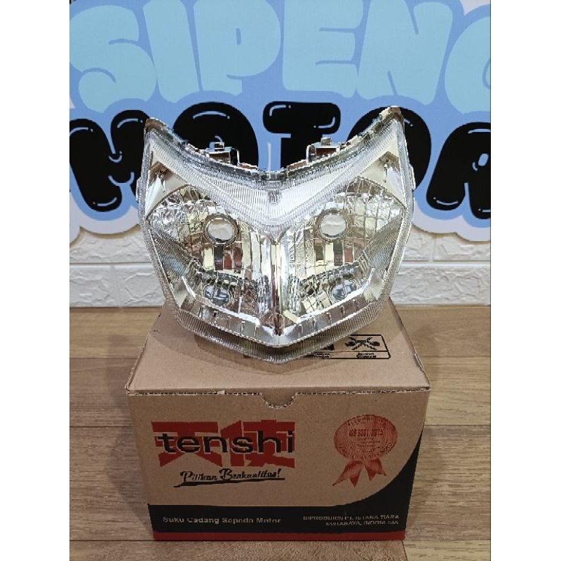 LAMPU DEPAN REFLEKTOR HEADLAMP SUPRA X 125 FI INJEKSI 2014 2015 2016 2018 2019 2020 2021 2022 TENSHI