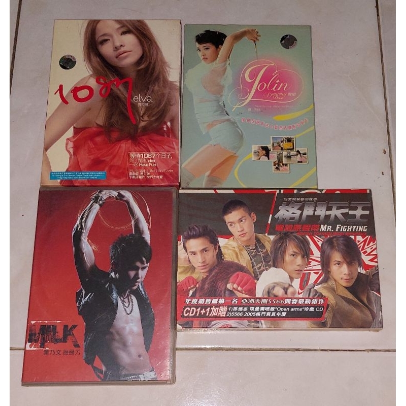 cd dan dvd ELVA-Love / JOLIN-Dancing Diva / MILK / 5566-Mr. Fighting