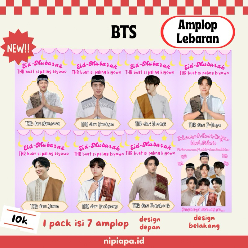 

[NEW.ᐟ] AMPLOP LEBARAN KPOP