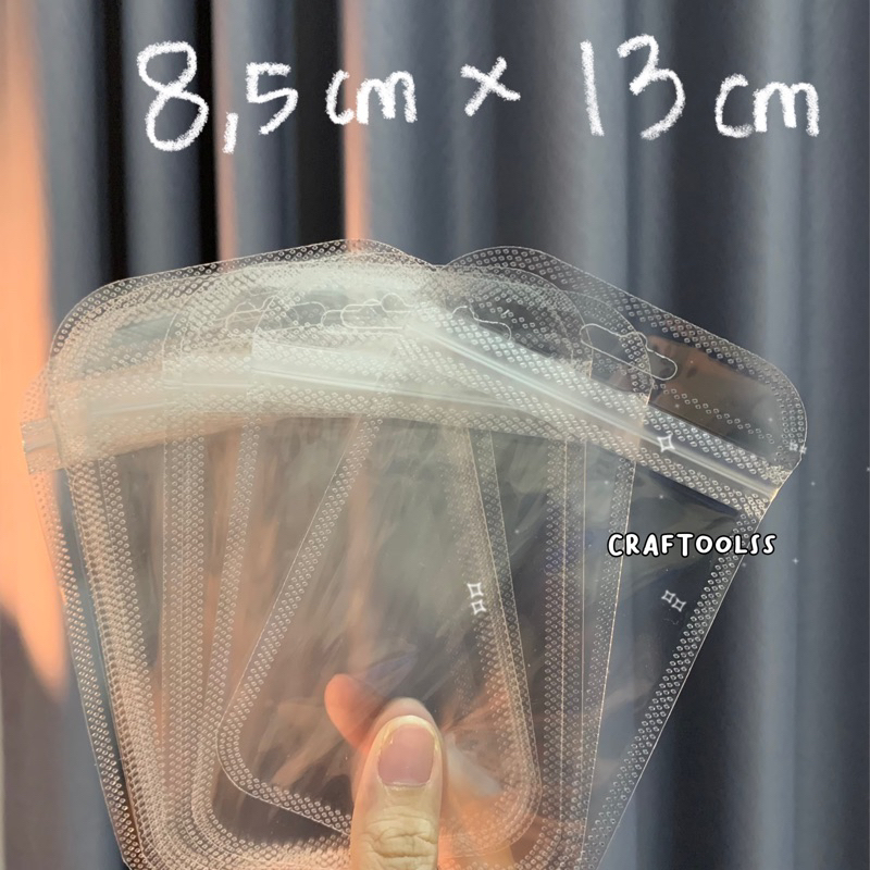 

[10 LEMBAR] PLASTIK KLIP ZIPLOCK ZIPPER AKSESORIS SOUVENIR TRANSPARAN