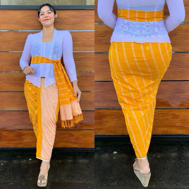 Kamen Endek Dobol Tretes Spesial Kuning