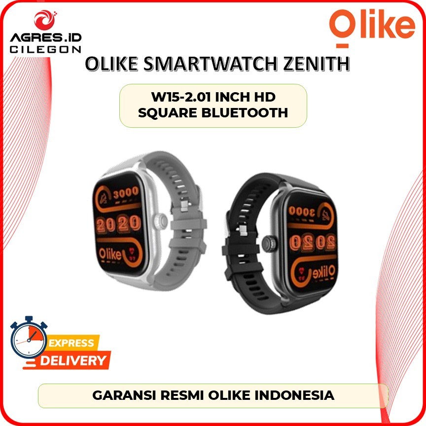 Olike Smartwatch Zenith W15-2.01 Inch HD Square Bluetooth Garansi Resmi Indonesia