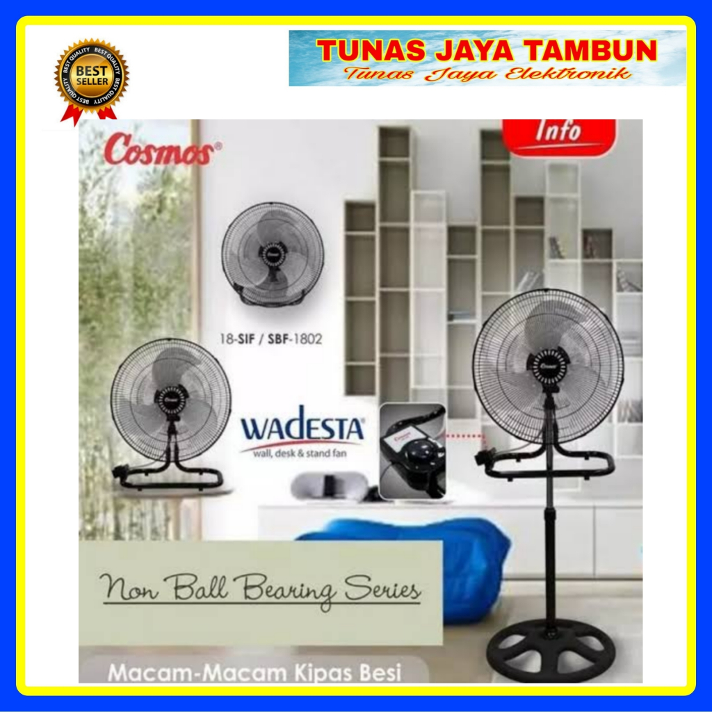 STAND FAN COSMOS SBF 1802 / KIPAS ANGIN BERDIRI COSMOS 18 INCH WADESTA SBF 1802 / COSMOS SBF 1802