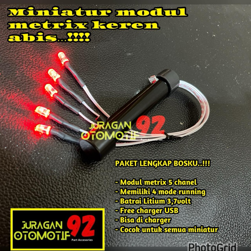 lampu miniatur bus JB 3 lampu matrix miniatur