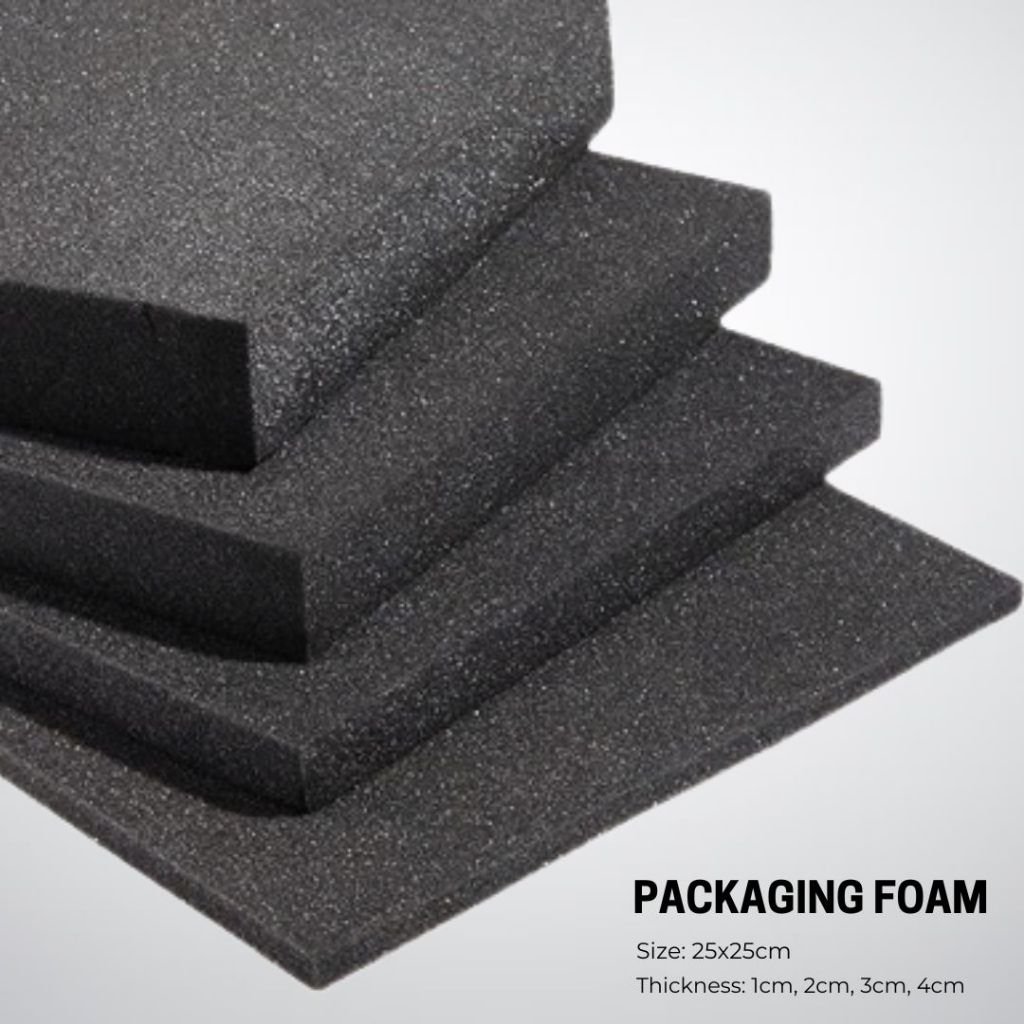 Busa Royal Foam Hitam Super Lembaran / Busa Packing Paking Hitam High Density Packaging Foam Ukuran 