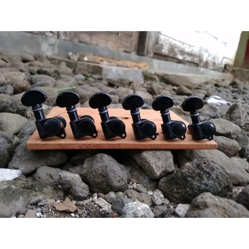 Dryer Gitar Grover 205BC Mini Rotomatic 6 In Line Tuner