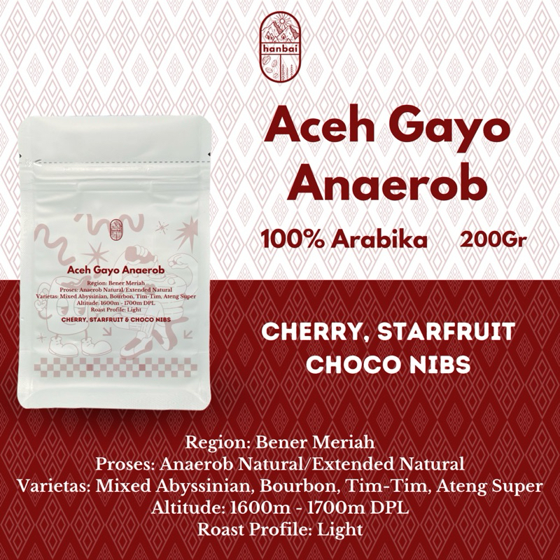 

BIJI KOPI ARABIKA ACEH GAYO ANAEROB (200Gr)
