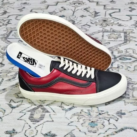 Vans Vault 2016 VLT OG Old Skool LX Leather Black Red Chilli Pepper (ORIGINAL BNIB RESMI STORE LUAR)