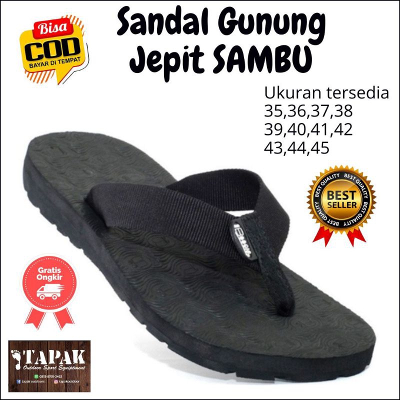 SANDAL GUNUNG JEPIT PRIA WANITA ORIGINAL SENDAL BOOGIE SAMBU