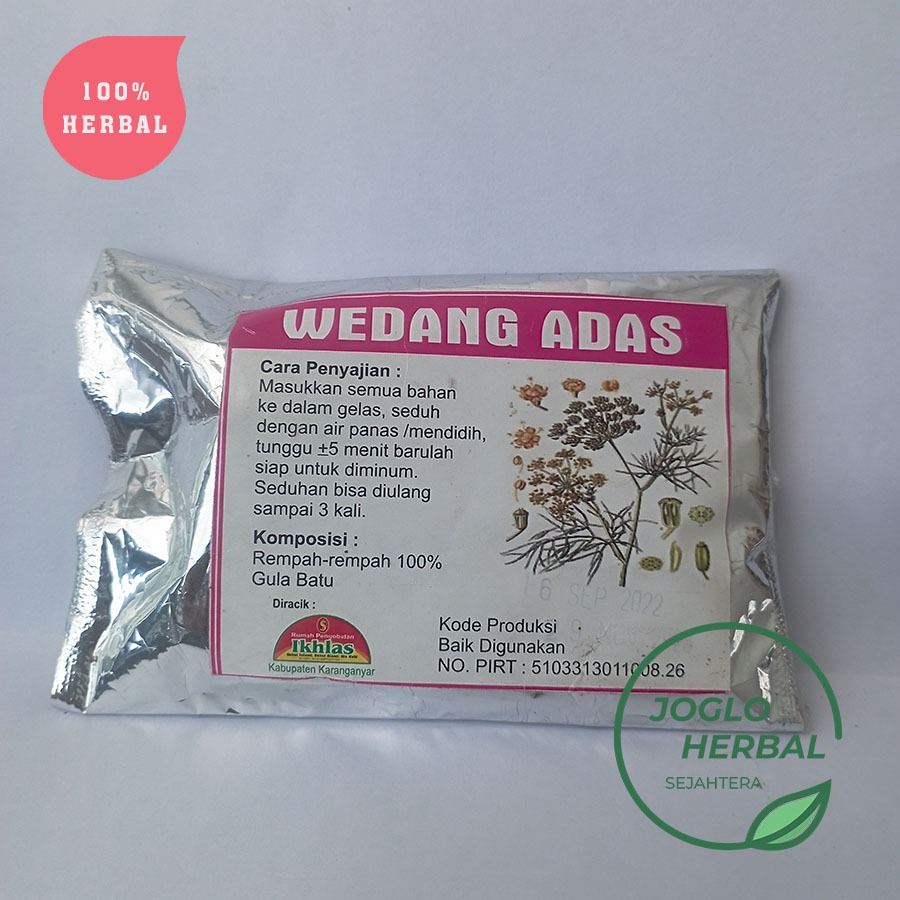 

Wedang Teh Adas serbuk 100% Herbal