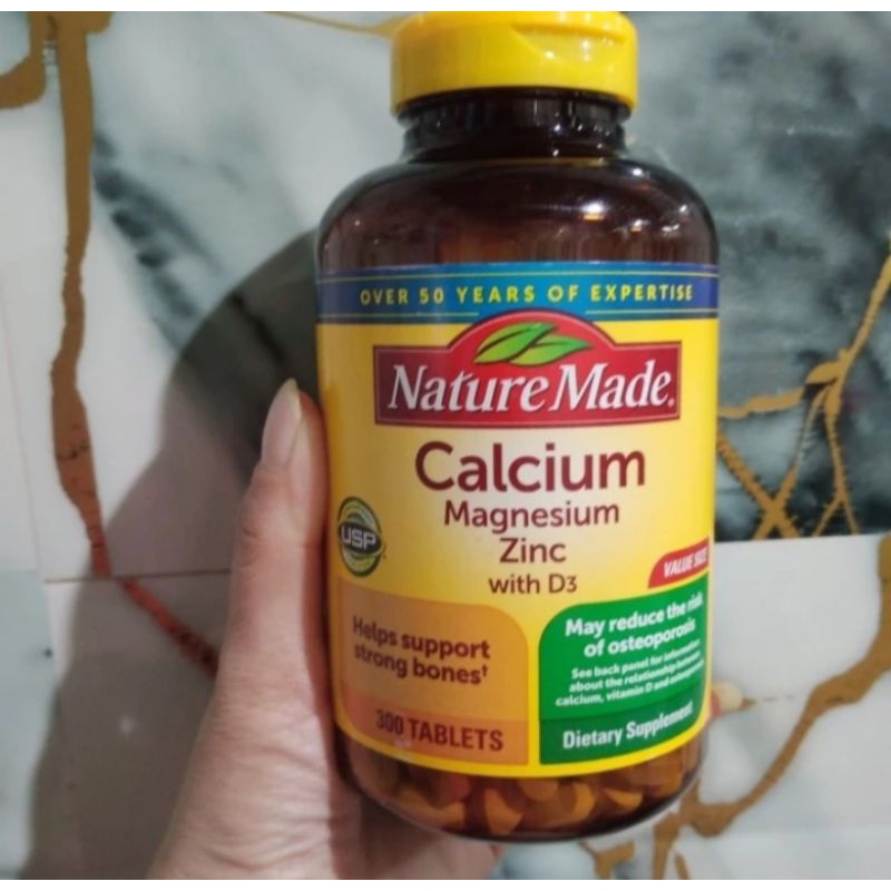 nature made calcium magnesium zinc vitamin D3 300 tablet