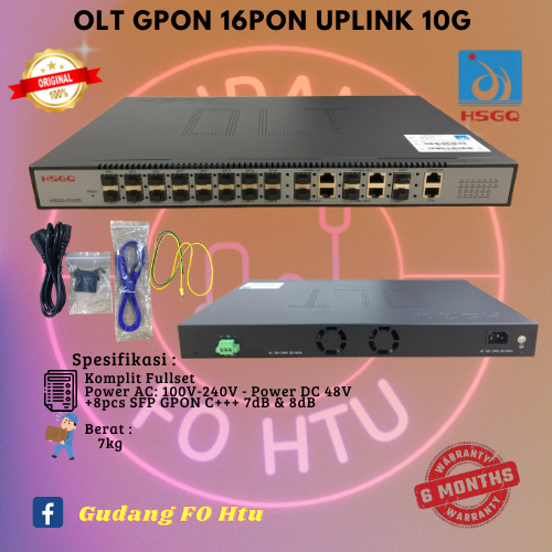OLT GPON 16 PON HSGQ TYPR G016