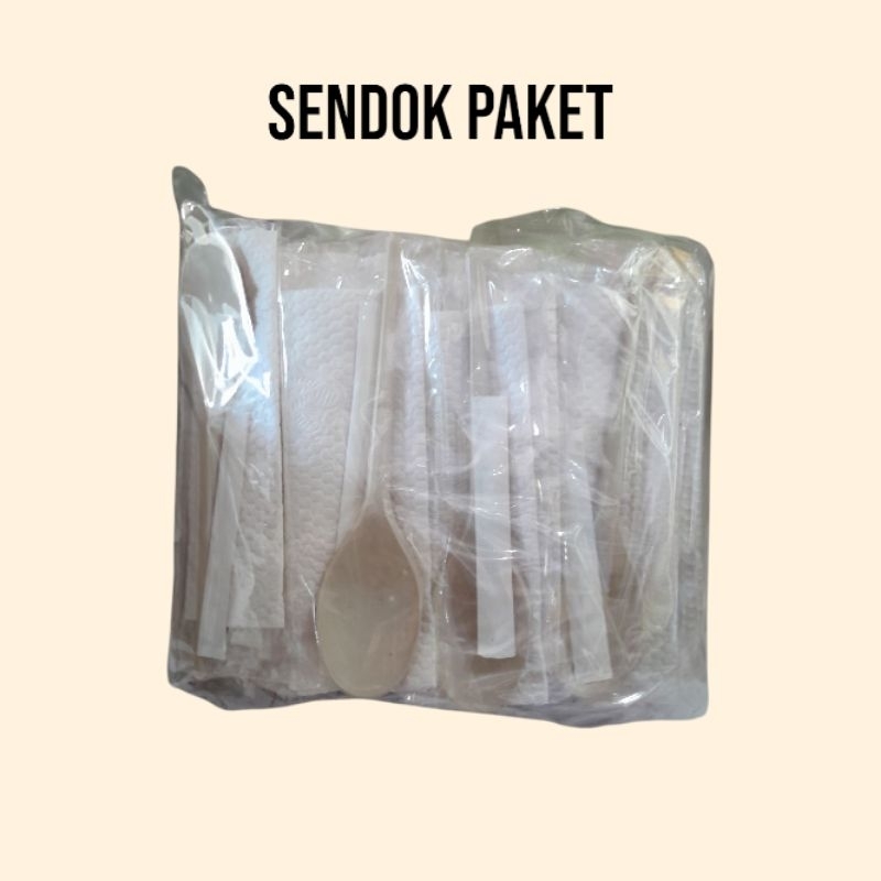 SENDOK PAKET LENGKAP .. TUSUK GIGI, SENDOK, TISU MURAH MERIAH
