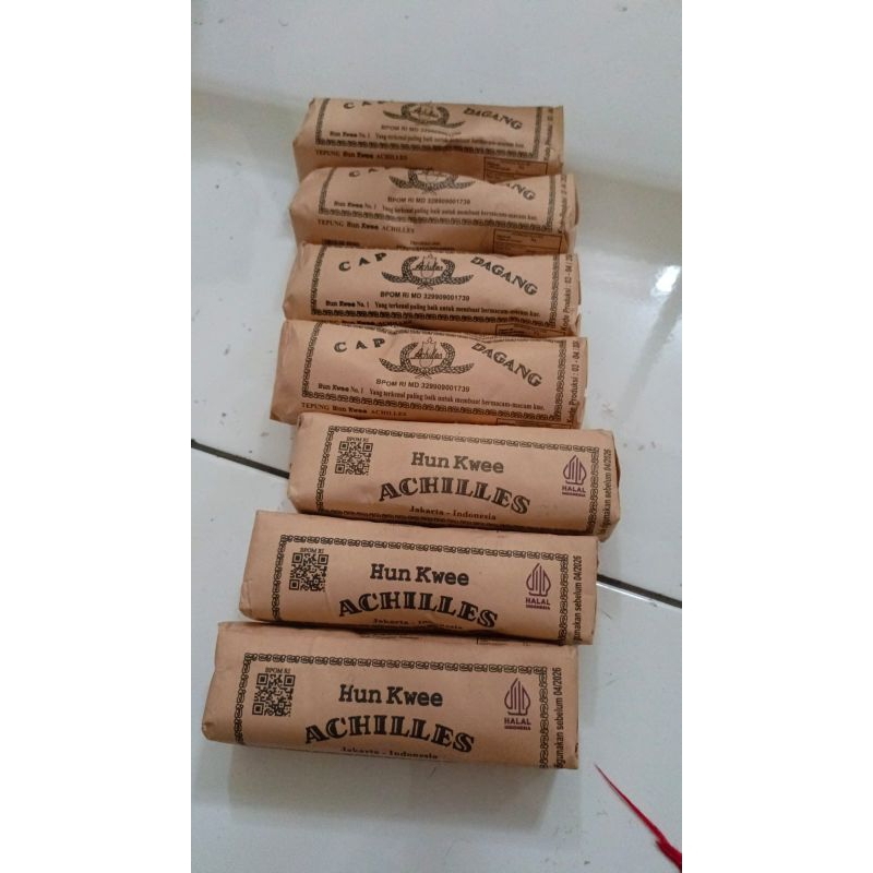 

Tepung Hun Kwee Achilles Cap Dagang / 150 gram