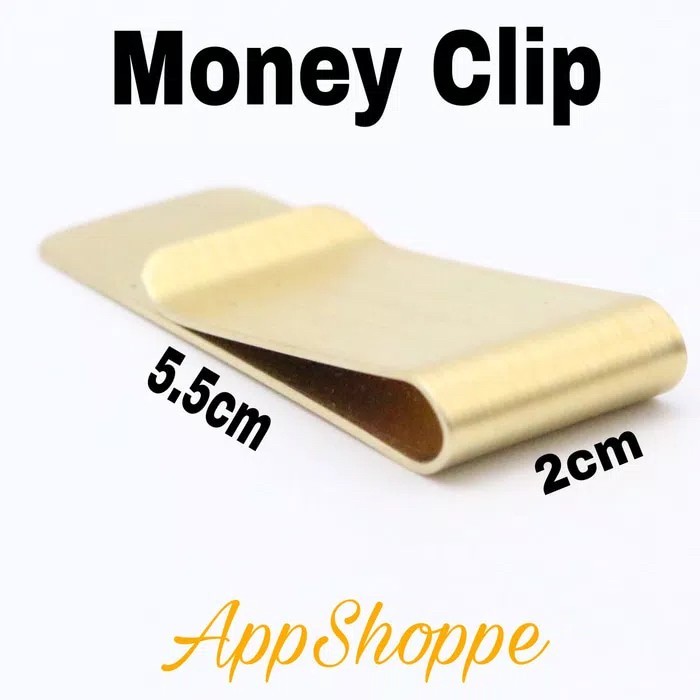 

Money Clip Stainless Steel Penjepit Uang Klip Dompet GOLD
