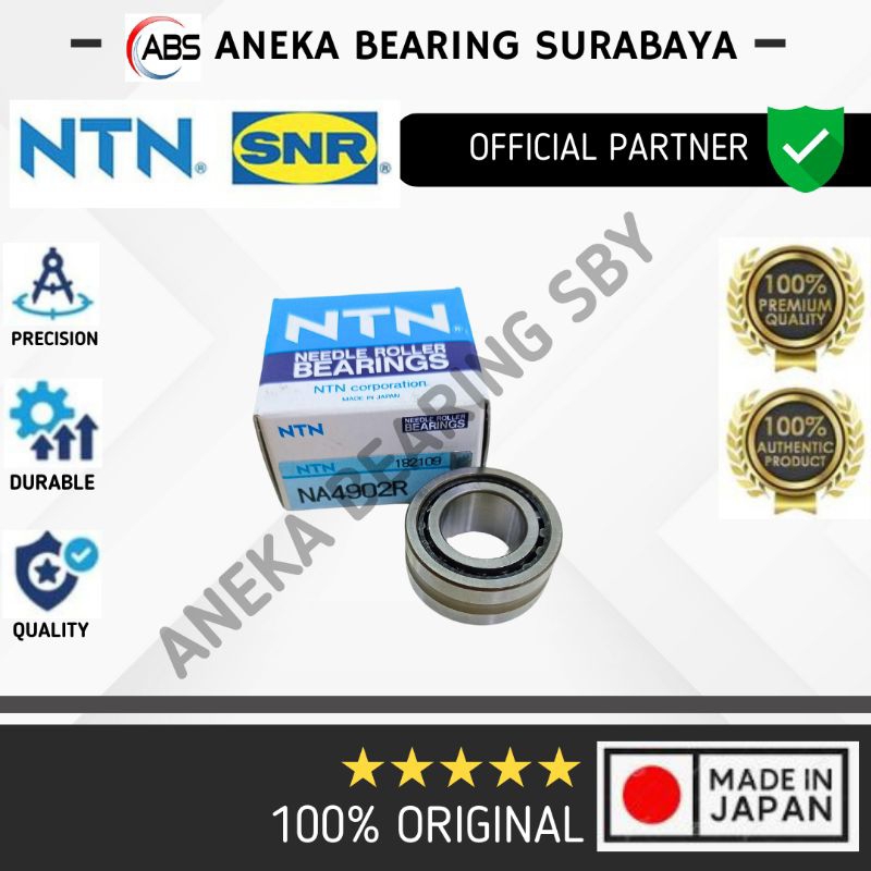 NEEDLE BEARING NA 4902 NA4902 NTN JEPANG ROCES BAMBU 15X28X13