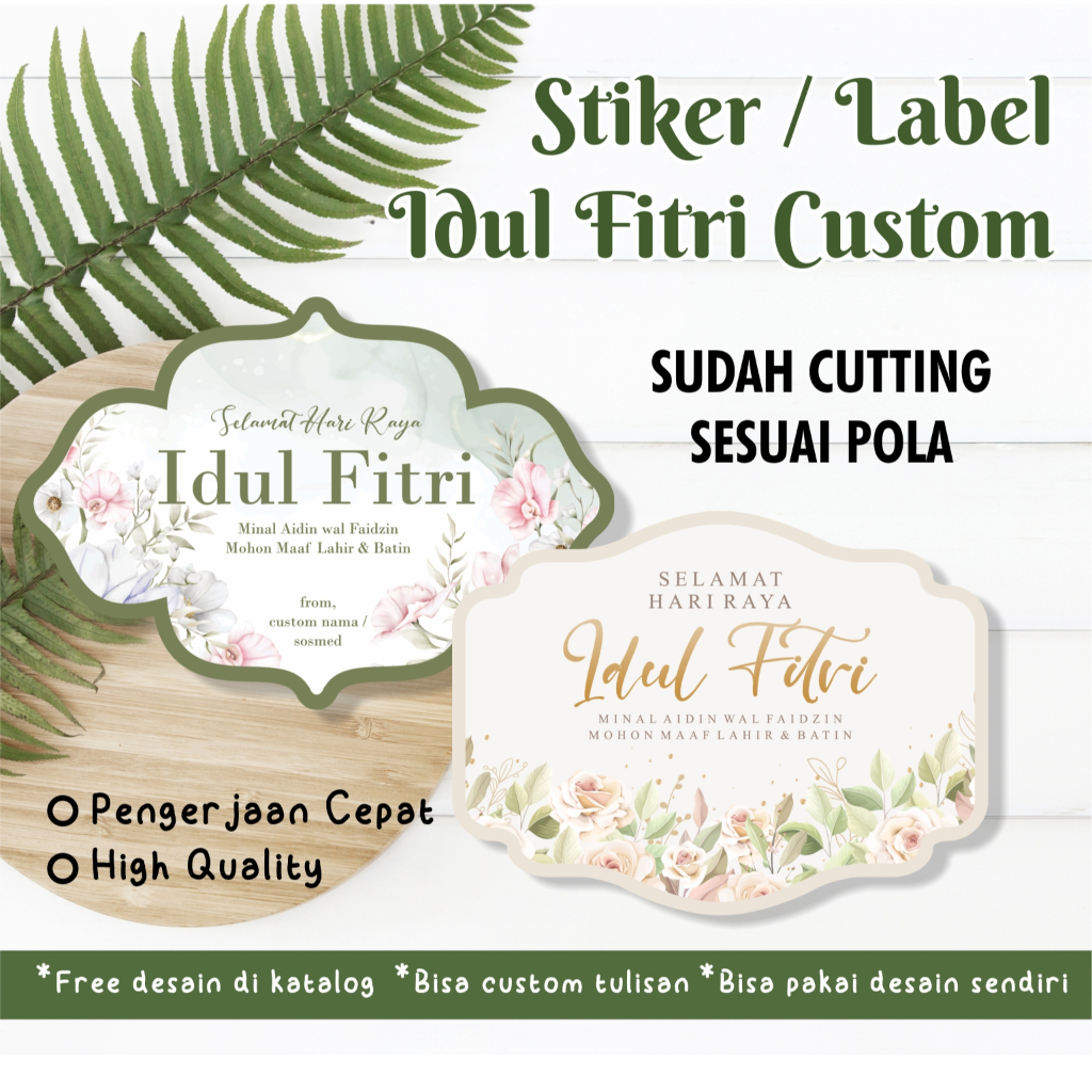 

STIKER LEBARAN / TOPLES KUE IDUL FITRI / HAMPERS / CUSTOM