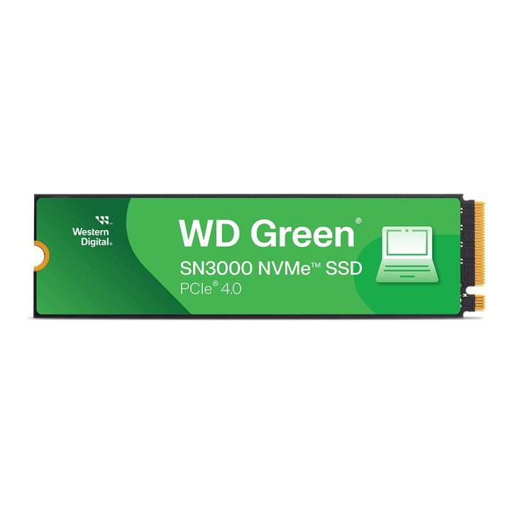 SSD WD Green SN3000 2TB 1TB 500GB - M.2 NVMe PCIe Gen4 x4 - WD Green SN3000 500GB 1TB 2TB