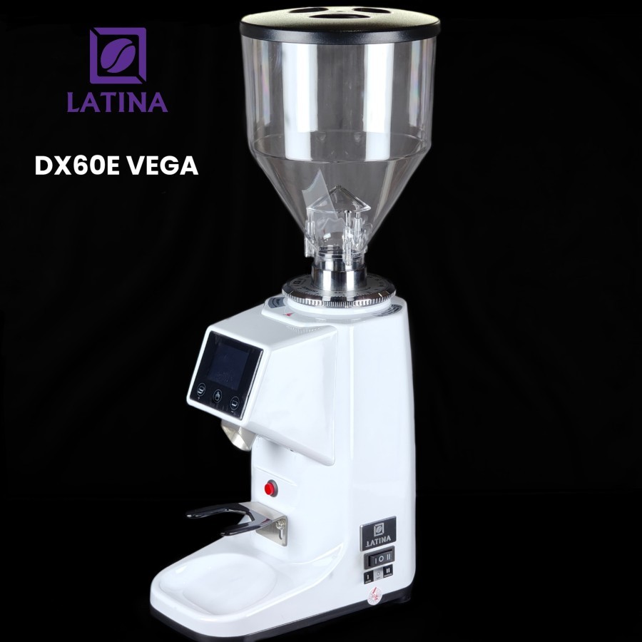 Latina DX60-E VEGA Coffee Espresso Grinder DX60E Electric Display LED - Putih