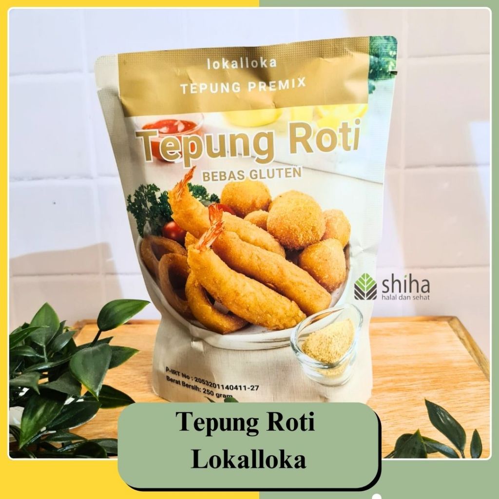 

SHIHA - Tepung Panir atau tepung roti Lokalloka Bebas Gluten non MSG 300gram
