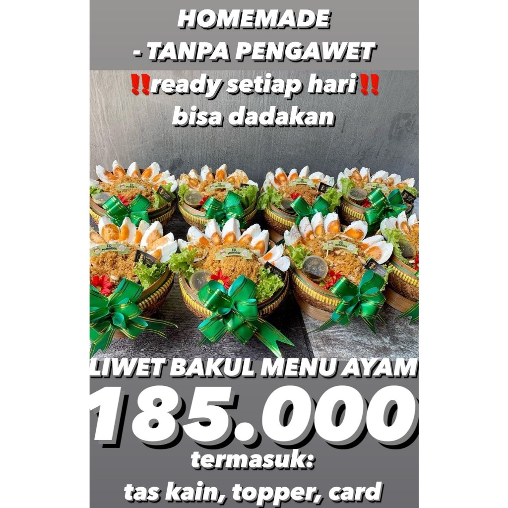 

Liwet Bakul Menu Ayam Hampers Idul Fitri / Paket Lebaran - READY