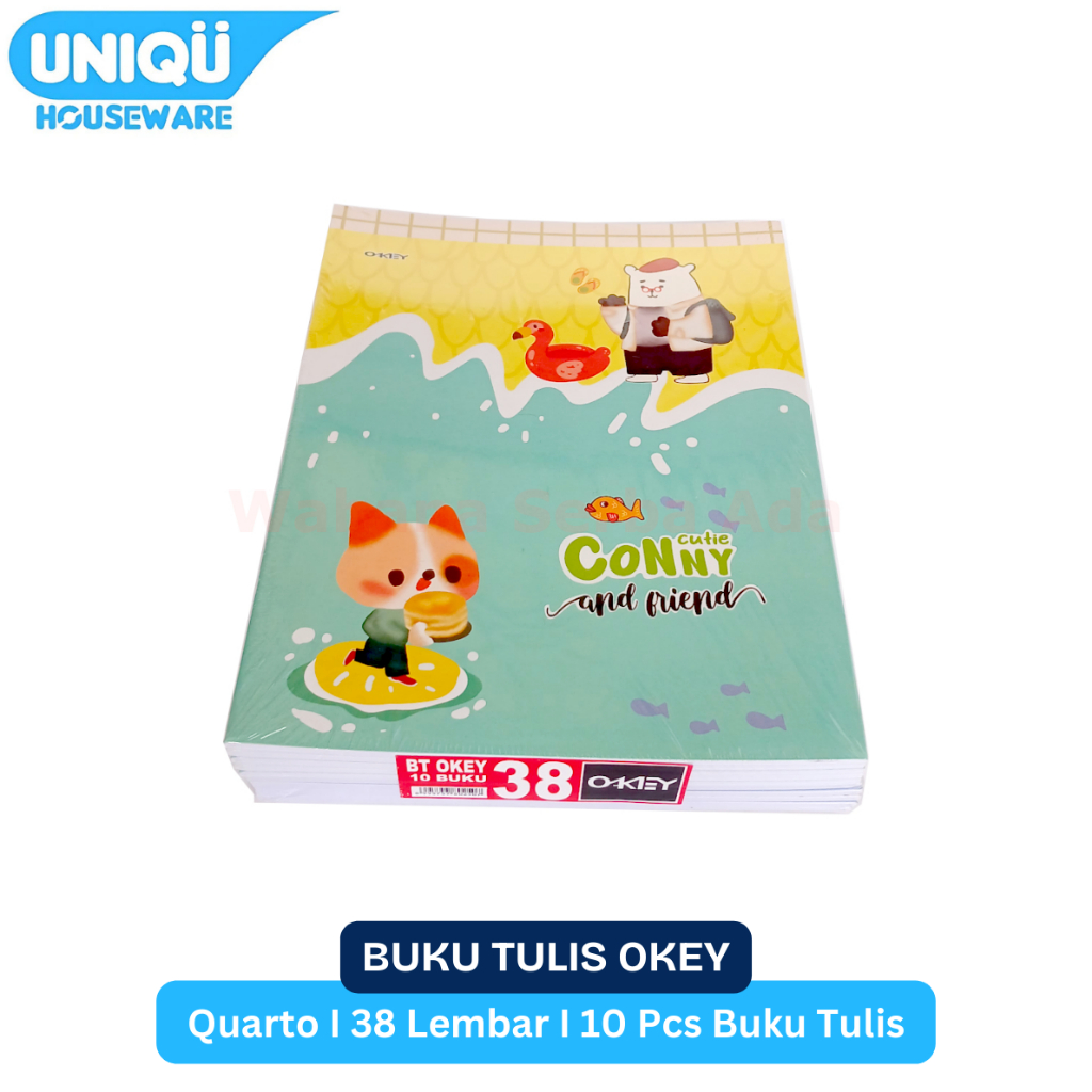 

UNIQU Buku Tulis Okey isi 38 Lembar Isi 10 Pcs
