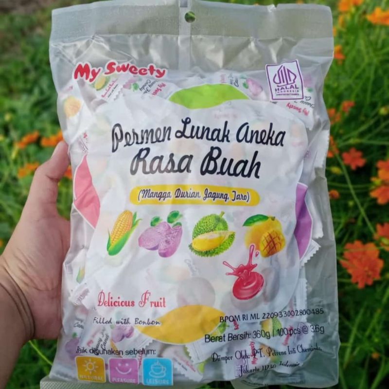 

MY SWEETY PERMEN LUNAK ANEKA BUAH ISI 100