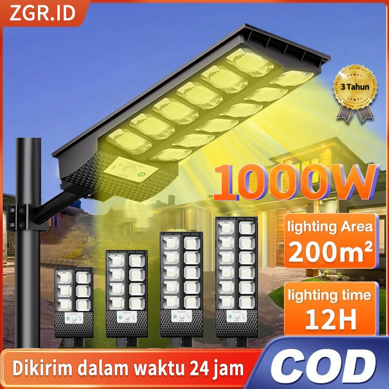 Lampu Jalan Tenaga Surya dengan Remote dan Panel Surya untuk Penerangan Outdoor