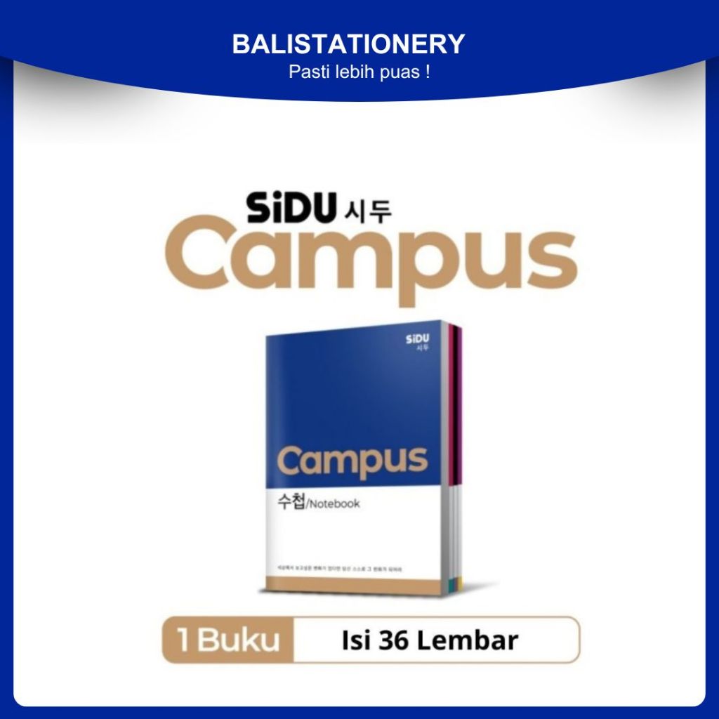 

SiDU Buku Tulis Campus Seri Korea 36 Lembar 1 Pcs