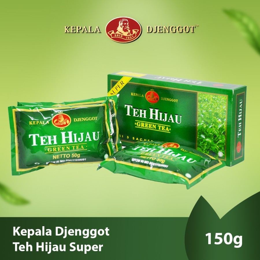 

KEPALA DJENGGOT TEH HIJAU BUBUK SUPER 150 GRAM [3X50G]