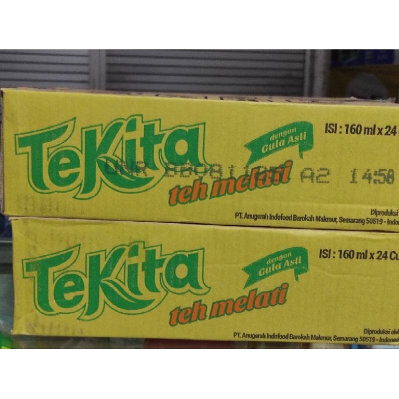 

Tekita teh gelas Melati 180 ml x 24 per dus