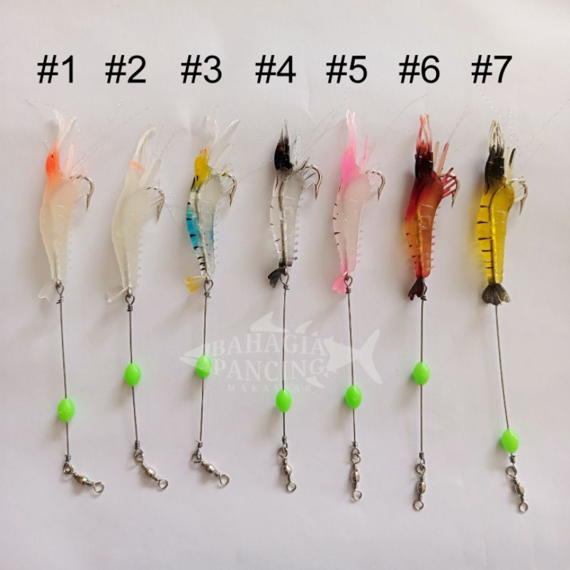 UMPAN PANCING SOFT LURE UDANG KARET 9.5CM 5GR