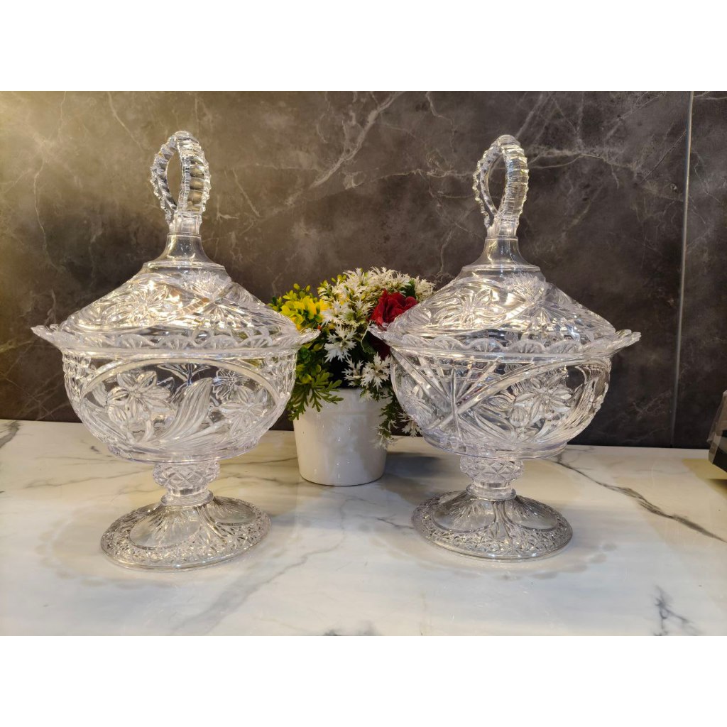 TOPLES KACA ACRYLIC DIAMOND CRYSTAL KECIL TKK 1099 TOPLES SNACK LEBARAN TOPLES KUE TOPLES KRISTAL  T