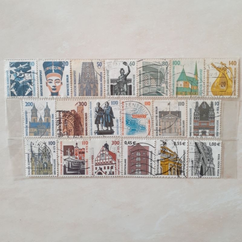

Perangko Jerman Sights Tahun 1987-2002 set 19pcs