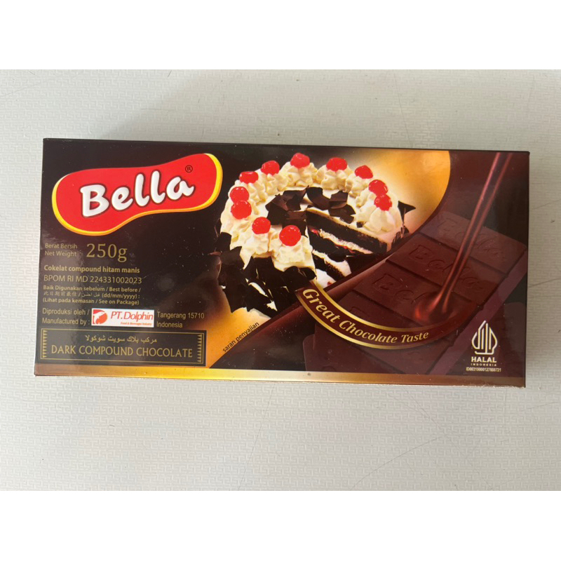 

Coklat Batang Dark Compound Bella/Nicebar 250gr