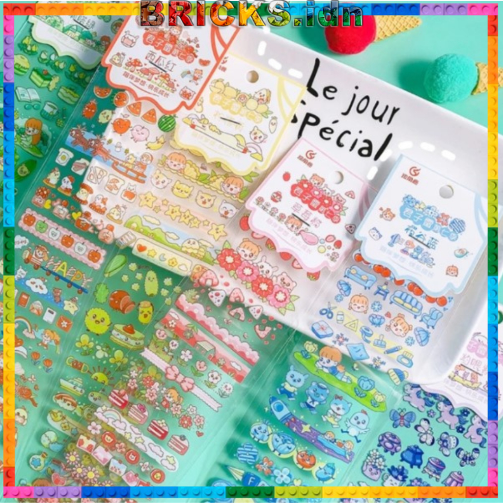 

Sticker Deco Journaling PVC DIY Casing Aesthetic Tahan Air SP01