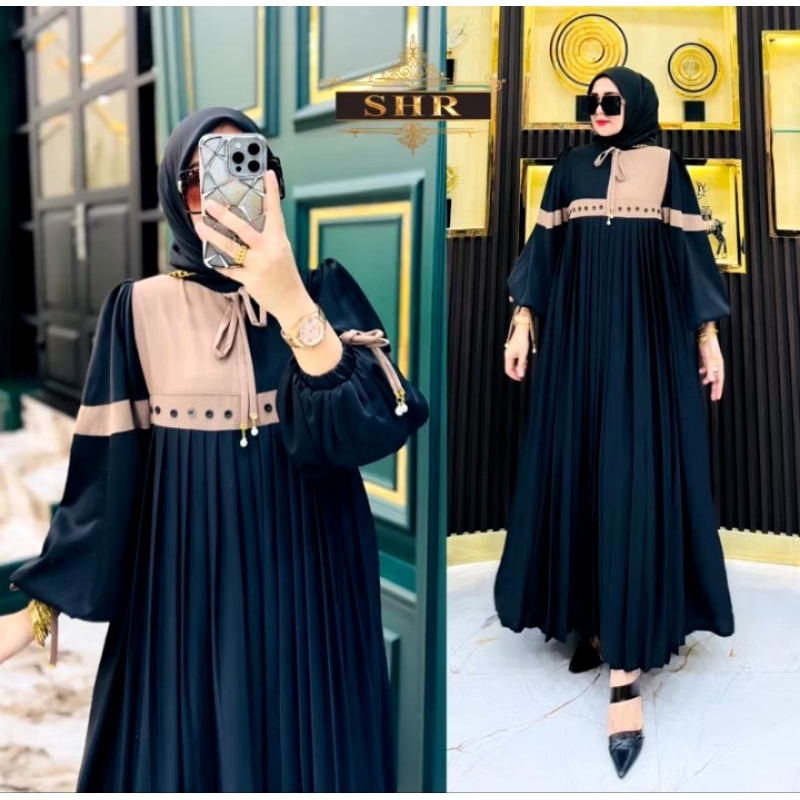 Dress MIDI plisket ori SHR