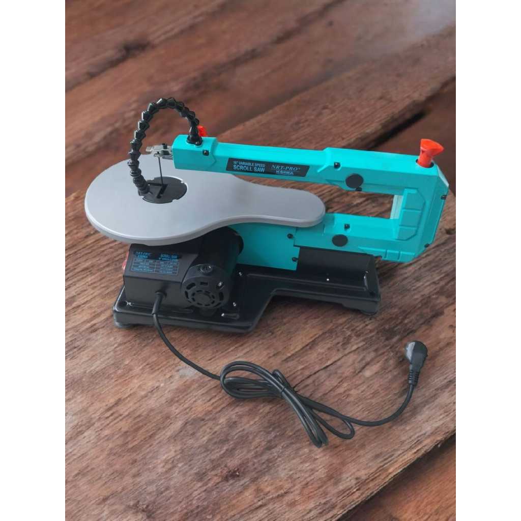 NRT-PRO Mesin Scroll Saw 16 Inch / Mesin Gergaji Triplek Ukir/ Jigsaw Duduk Mesin Variabel Speed