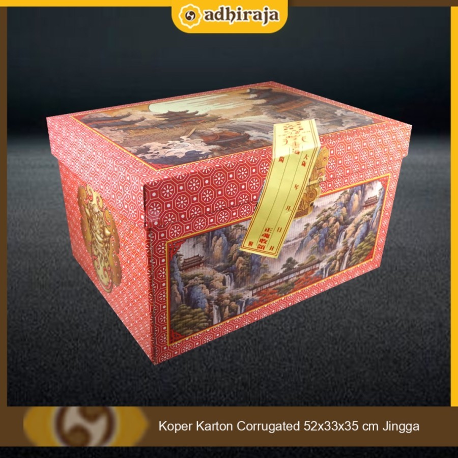 

Koper kosong untuk sembahyang leluhur ceng beng Corrugated 52x33x35 cm JINGGA