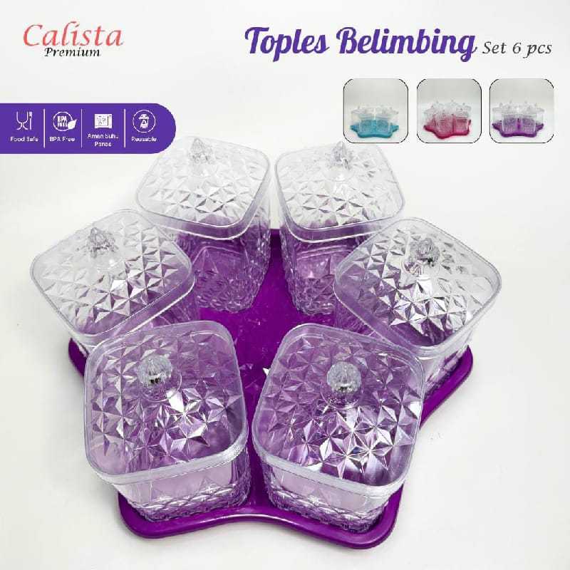 TOPLES CALISTA BELIMBING SATU SET ISI 6PCS / 5PCS TOPLES PLASTIK PREMIUM AESTHETIC
