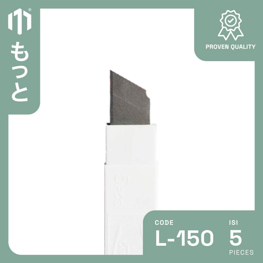 

Kenko Cutter Blade L-150 - Isi Pisau Pemotong / Cutter 18mm - 1 Pack Isi 5 Pcs