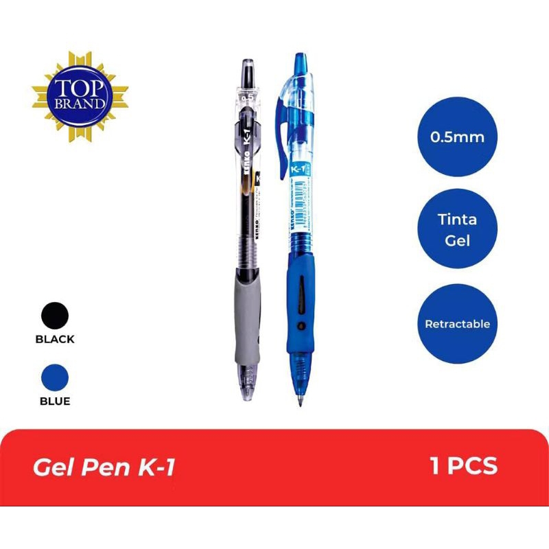 Pulpen Kenko K-1 Cetek Warna Hitam