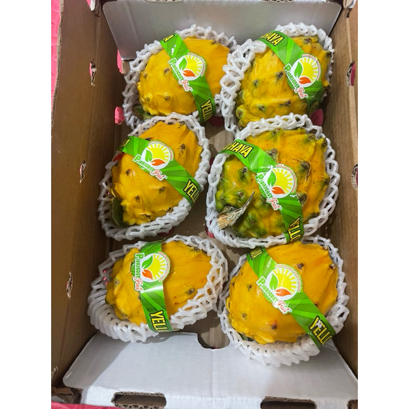 

buah naga kuning import | dragon yellow fresh 2kg/box