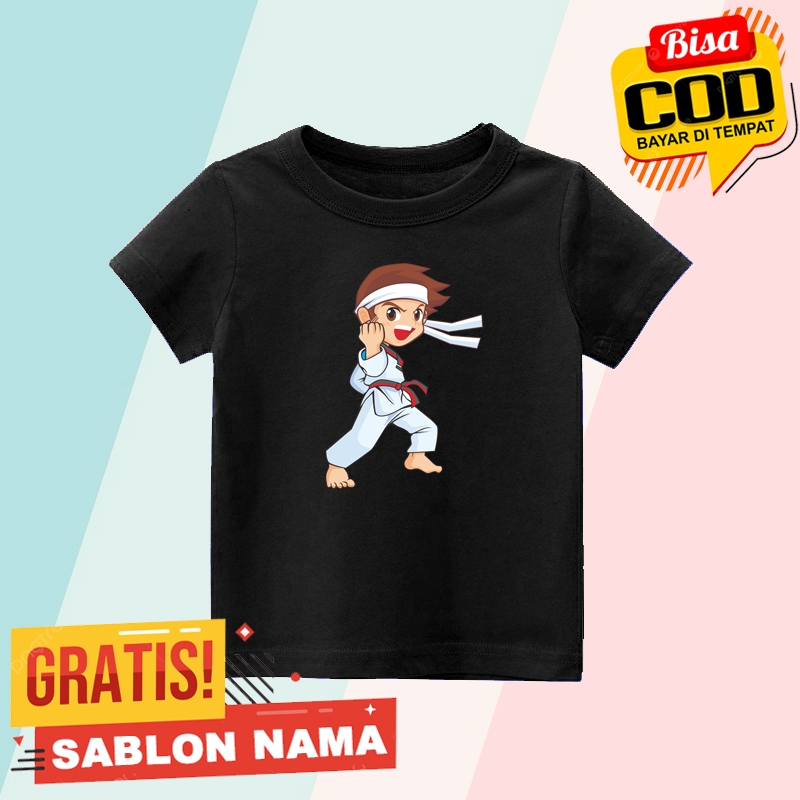 Kaos Anak Taekwondo / Baju Anak Laki Laki & Perempuan Taekwondo
