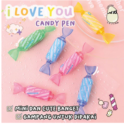 

House Station - Pulpen Permen Cute Candy Pen Pena High Quality Pulpen Murah PULPEN GEL 0.5MM