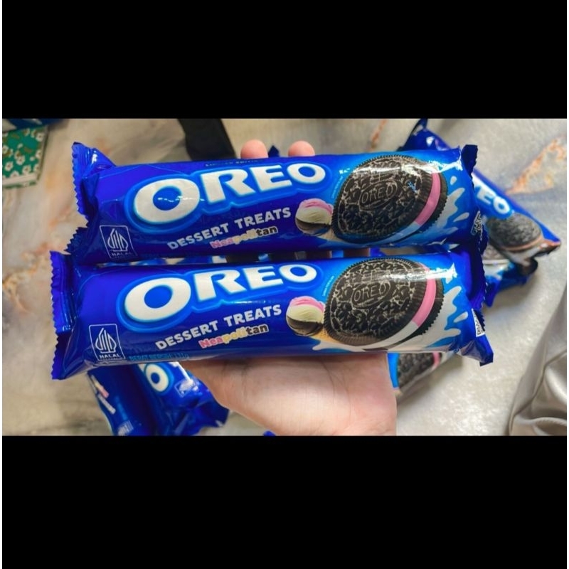 

OREO Biscuit Vanilla 119,6 g Original Oreo Neapolitan Varian Lainnya