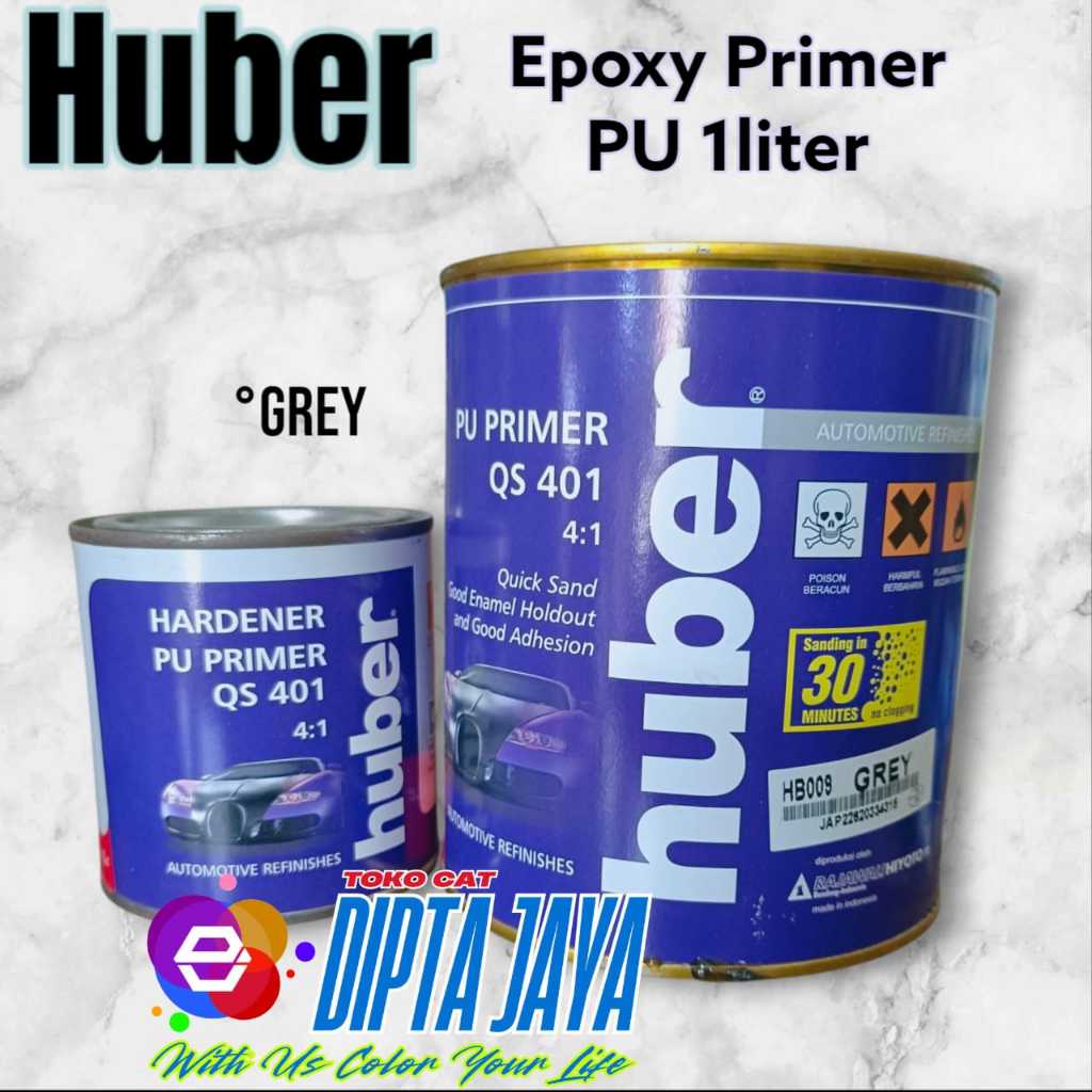 Asli 100% Epoxy PU Primer Huber 1L Set 4:1