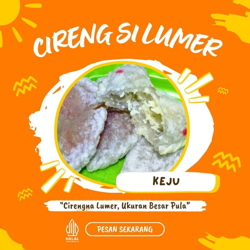 

Cireng Isi Lumer Rasa Keju (Besar) Khas Bandung Vaccum Packing Isi 6 Pcs