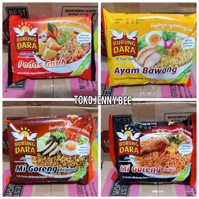 

Mie Burung Dara Instan 4 rasa 1 DOS 20pc